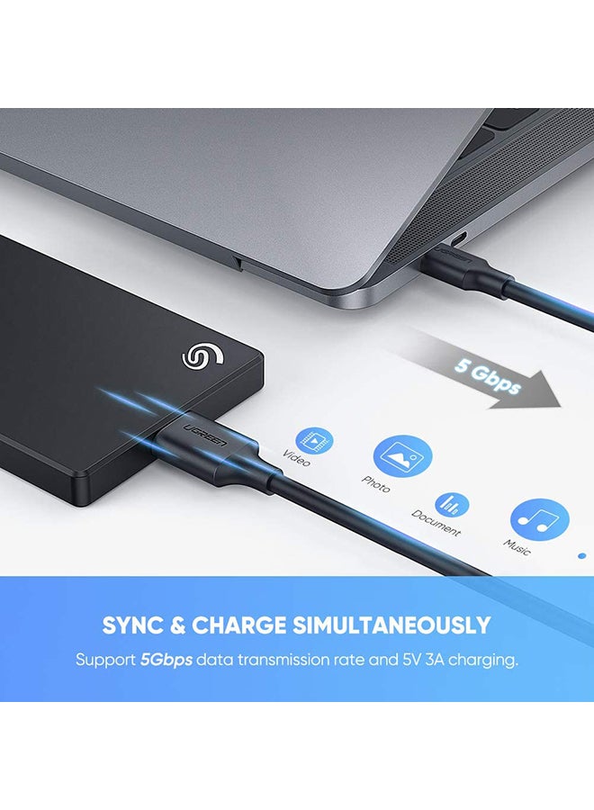 يو جرين كابل محرك الأقراص الصلبة USB C بطول 3 أقدام Micro USB إلى النوع C متوافق مع USB 3.0 محرك أقراص SSD خارجي محمول مثل WD My Passport، Seagate Expansion/Backup Plus، Toshiba، Samsung M3 - Image 5